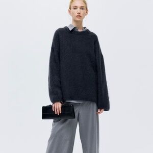 Mohair and wool sweater